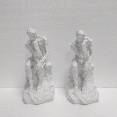 LYN220 Scholar Bookends White SET H:21cm